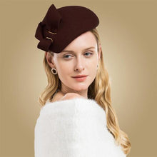 Load image into Gallery viewer, Style Beyond The Palace Wearing These Wool Fascinator Hats - Ailime Designs