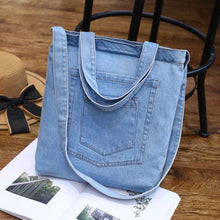 Load image into Gallery viewer, High Street Denim Style Handbags - Ailime Designs