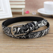 Load image into Gallery viewer, Street Style Women&#39;s Hot New Graffiti Printed PVC Leather Belts - Ailime Designs
