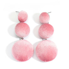 Load image into Gallery viewer, Women&#39;s Triple Button Design Drop  Earrings