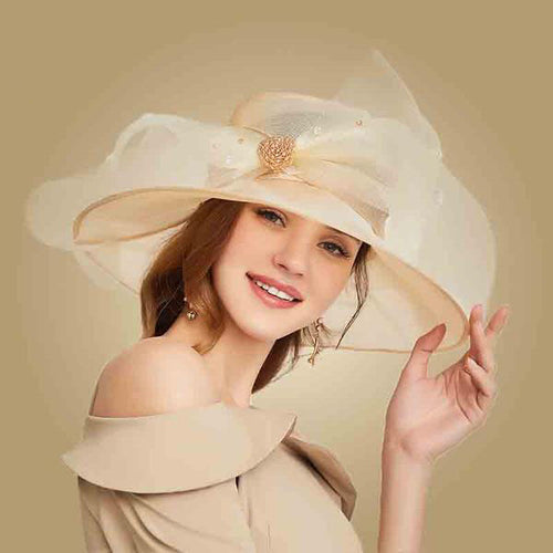 Sheer Elegance Women's Fine Summer Style Brim Hats - Ailime Designs