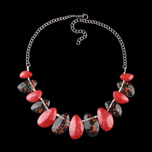 Women's Semi-Precious Stones Choker Fashion Necklaces