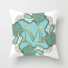 Load image into Gallery viewer, Beautiful Foil Alphabet Letter Design Throw Pillowcases