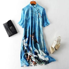 Load image into Gallery viewer, Women&#39;s High-end Luxury 100% Natural Silk Dress