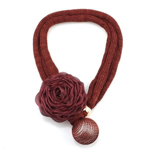 Handmade Knit Ball Design Oversize Necklaces For Women - Ailime Designs