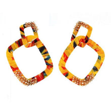 Load image into Gallery viewer, Women&#39;s Geometric Design Drop Earrings - Ailime Designs