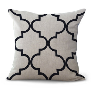 Geometric Printed Throw Pillowcases