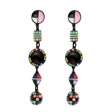 Load image into Gallery viewer, Turkish Stain Glass Design Drop Earrings - Ailime Designs