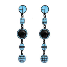 Load image into Gallery viewer, Turkish Stain Glass Design Drop Earrings - Ailime Designs