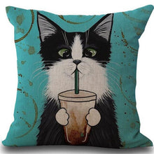 Load image into Gallery viewer, Animal Illustration Design Throw Pillows