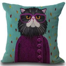 Load image into Gallery viewer, Animal Illustration Design Throw Pillows