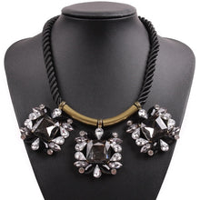 Load image into Gallery viewer, Women&#39;s Chucky Style Rope &amp; Crystal Flower Necklaces