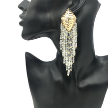 Load image into Gallery viewer, Women&#39;s Beaded Fringe Drop Earrings