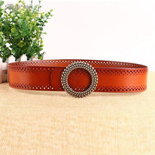 Load image into Gallery viewer, Women&#39;s Stretch Genuine Leather Belts