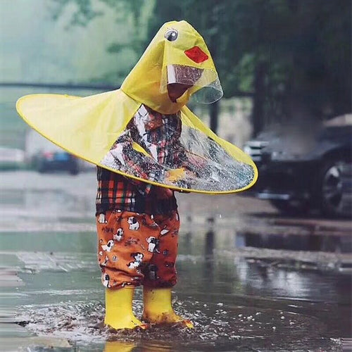 Children's Saucer Duck Design Rain Gear Protection - Ailime Designs