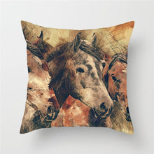 Load image into Gallery viewer, Texas Horses Print Design Throw Pillows