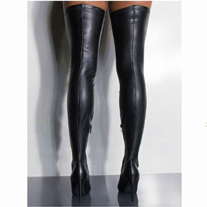Women's Sexy Thigh-high Pointed Toe Stilettos Boots