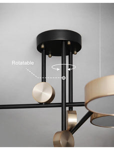Elegant Sphere Design Residential & Commercial Rotating Light Fixture