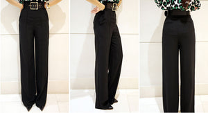 Plus Size Beauties Women's Retro Bell Bottom Pants - Ailime Designs - Ailime Designs