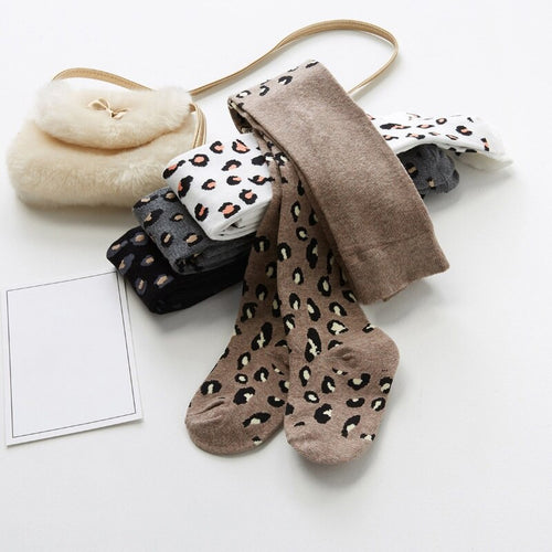 Girl's Winter Warm Leopard Socks - Ailime Designs
