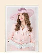 Load image into Gallery viewer, Pinky Brim Sensational Women&#39;s Hot New Flower Design Hats - Ailime Designs