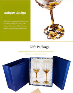 Beautiful Floral Design Champagne Glasses - Ailime Designs