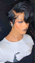 Load image into Gallery viewer, Glueless Black Straight Pixie-cut Lace Front Human Hair Wigs -  Ailime Designs