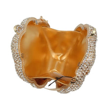 Load image into Gallery viewer, Glass Inlay Rose Bud Crystal Design Evening bags - Ailime Designs