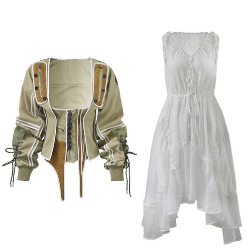 Women’s Elegant Vintage Style 2pc Dress Set - Ailime Designs