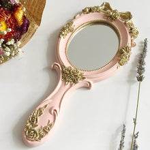 Load image into Gallery viewer, Handheld Beautiful Scroll Design Cosmetic Mirrors - Ailime Designs