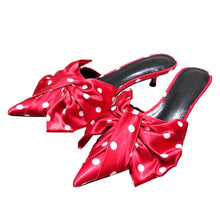 Load image into Gallery viewer, Women&#39;s Butterfly-knot Design Genuine Leather Slippers