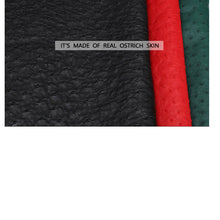 Load image into Gallery viewer, 100% Genuine Brown Ostrich Leather Skin Caps - Ailime Designs