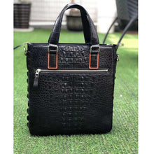 Load image into Gallery viewer, 100% Genuine Black Crocodile Leather Skin Briefcases - Ailime Designs