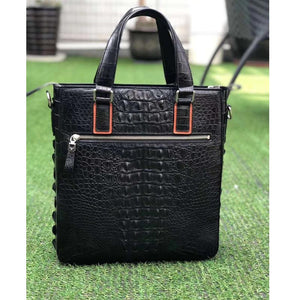 100% Genuine Black Crocodile Leather Skin Briefcases - Ailime Designs