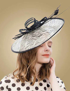 Saucer Style Conservative Women's Bouncing Fascinator Hats - Ailime Designs
