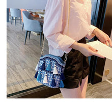 Load image into Gallery viewer, Women&#39;s Stylish Summer Tassel Trim Straw Handbags