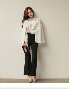Women's Long Sleeve Shirt Cloak Design w/ Buttons - Ailime Designs