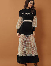 Load image into Gallery viewer, Women&#39;s Luxury Evening &amp; Party Dress w/ Mesh Panel Designs - Ailime Designs