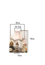 Load image into Gallery viewer, Victorian Design Tear-Drop Crystal Table Lamp