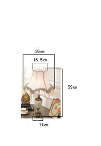 Victorian Design Tear-Drop Crystal Table Lamp