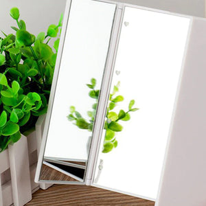 Convenient Fold-able  Tri-sided LED Mirrors - Ailime Designs