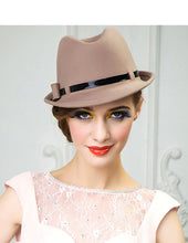Load image into Gallery viewer, 100% Australia Wool Fedora Hats For Women - Ailime Designs - Ailime Designs