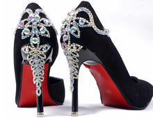 Load image into Gallery viewer, Decorative Rhinestone Shoe Appliques