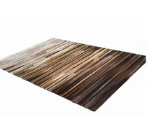 Load image into Gallery viewer, Wood Grain Genuine Leather Skin Decorative Floor Rug Coverings