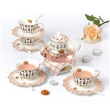 Load image into Gallery viewer, Elegant 4 Pc Porcelain Coffee &amp; Tea Set - Fine Quality Ceramics