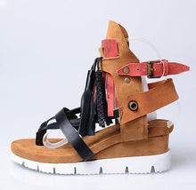 Load image into Gallery viewer, Women&#39;s Multi Colored Toe Sling Sandals