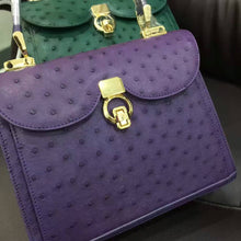Load image into Gallery viewer, Women&#39;s High Quality 100% Genuine Ostrich Leather Skin Handbags