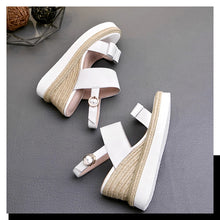 Load image into Gallery viewer, Women&#39;s Genuine Leather Skin Wedges