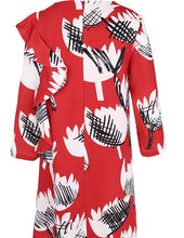 Load image into Gallery viewer, Children&#39;s Tulip Design Ruffle Shoulder Dresses - Ailime Designs