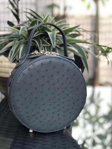 100% Genuine Beige Ostrich Leather Skin Handbags - Ailime Designs